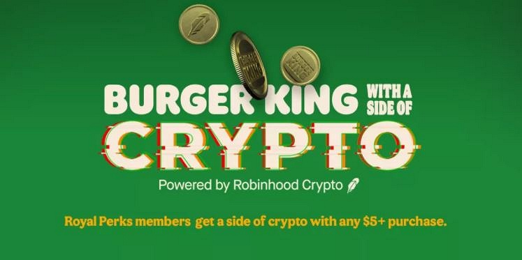 Burger King в США раздаст своим покупателям 20 биткойнов, а также 200 монет Ethereum и два миллиона монет Dogecoin