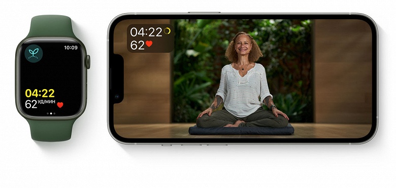 Сервис Apple Fitness+ начал работать в России с опозданием на день и без русской озвучки