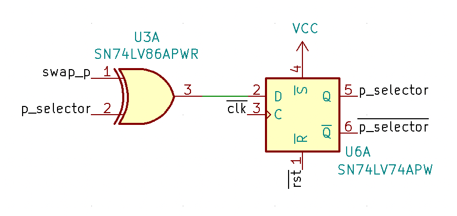 Переключение селектора P