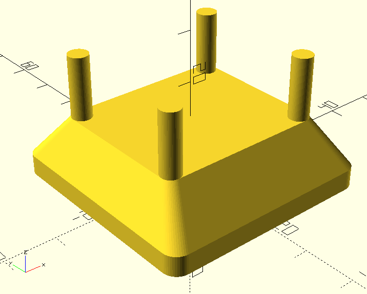 Openscad. OPENSCAD шпилька. Подставка монитора.OPENSCAD. OPENSCAD болт. Прямоугольная труба дуга в OPENSCAD.