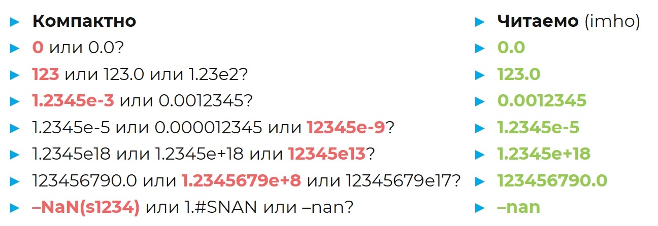 Естественно, я специально выбрал примеры, где красное и зеленое нигде не совпадают