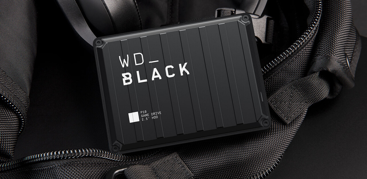 Портативный внешний жесткий диск для геймеров WD_BLACK P10