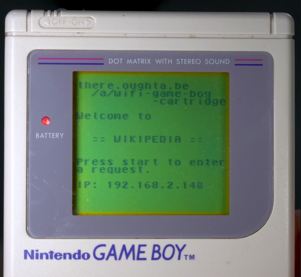 Разрабатываем картридж для Game Boy с Wi-Fi