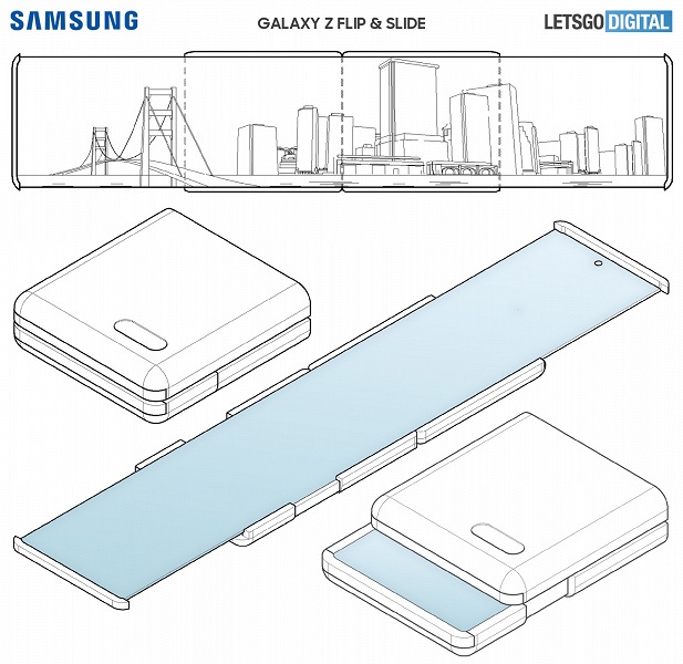 Samsung, а кому может понадобиться такой странный смартфон? Свежий патент демонстрирует очень необычный трансформируемый аппарат