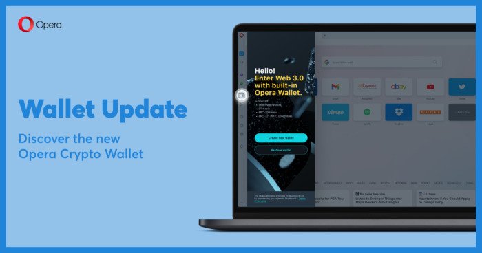 Обновился криптокошелек Opera для компьютеров — с поддержкой Ethereum и Polygon