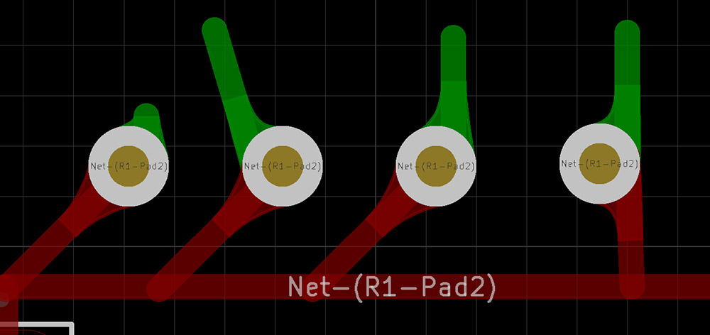 KiCad: скругление дорожек и создание каплевидных падов - 20