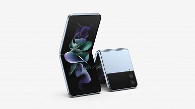 Samsung не стала заморачиваться с дизайном Galaxy Z Flip4. На первых рендерах смартфон практически идентичен текущей модели