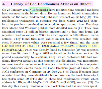 4.1 История опасных случайных Атак на Биткоин