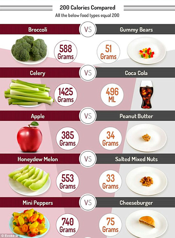 Картинка калорийность продуктов