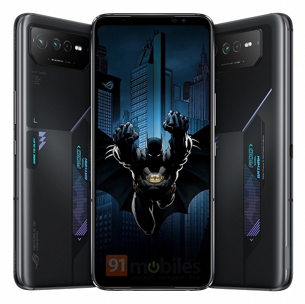 Смартфон для фанатов Бэтмена. Первое изображение модели Asus ROG Phone 6 Batman Edition