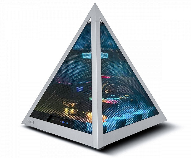 Представлен уникальный пирамидальный корпус Azza Pyramid 804M Mesh