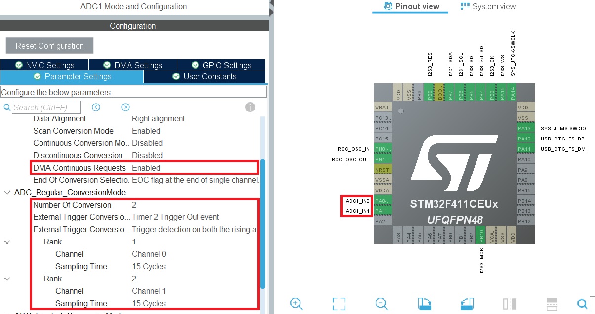 Звуковая карта USB на STM32. Часть 2: Используем встроенный АЦП - 2