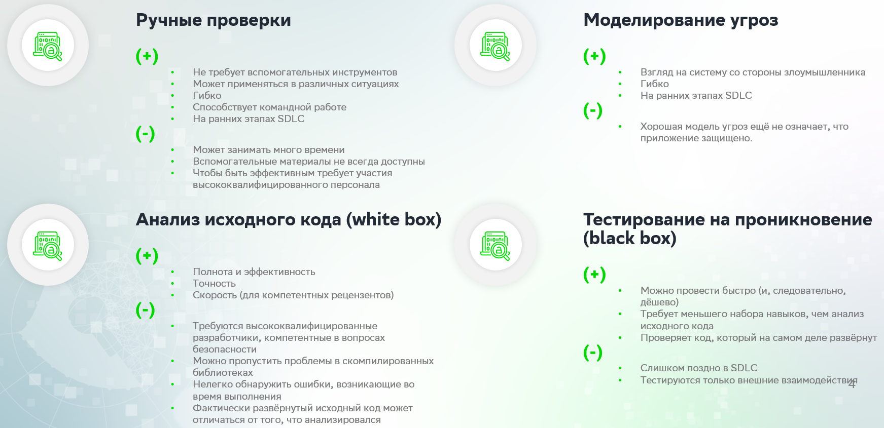 Сочетание преимуществ и нивелирование недостатков разных методов требует сбалансированного подхода