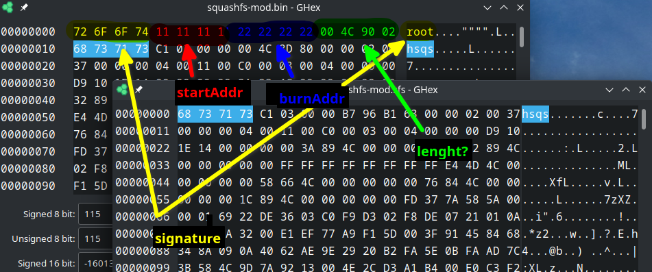 Сравнение squashfs-mod.sfs и squashfs-mod.bin