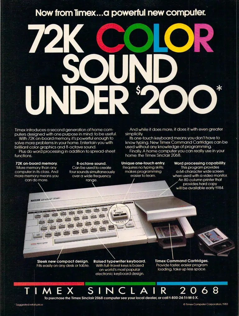 Провал ZX Spectrum в США. Timex 2068 - 3