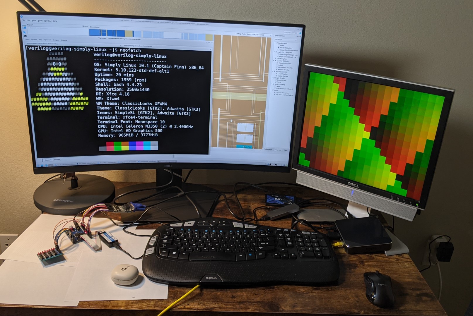 Работа с Intel FPGA Quartus под Simply Linux, который загружается с внешнего SSD диска