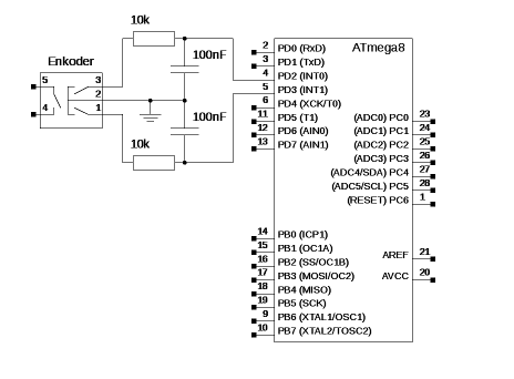 Инкрементальный энкодер: подключение и обработка его с помощью AVR (ATmega8-16-32-168-328) - 4