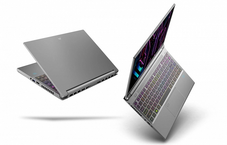 Core i7-13700H, GeForce RTX 4070 Laptop и экран Mini LED 2,5K 250 Гц в компактном корпусе 14-дюймового ноутбука. Представлен Predator Triton 14