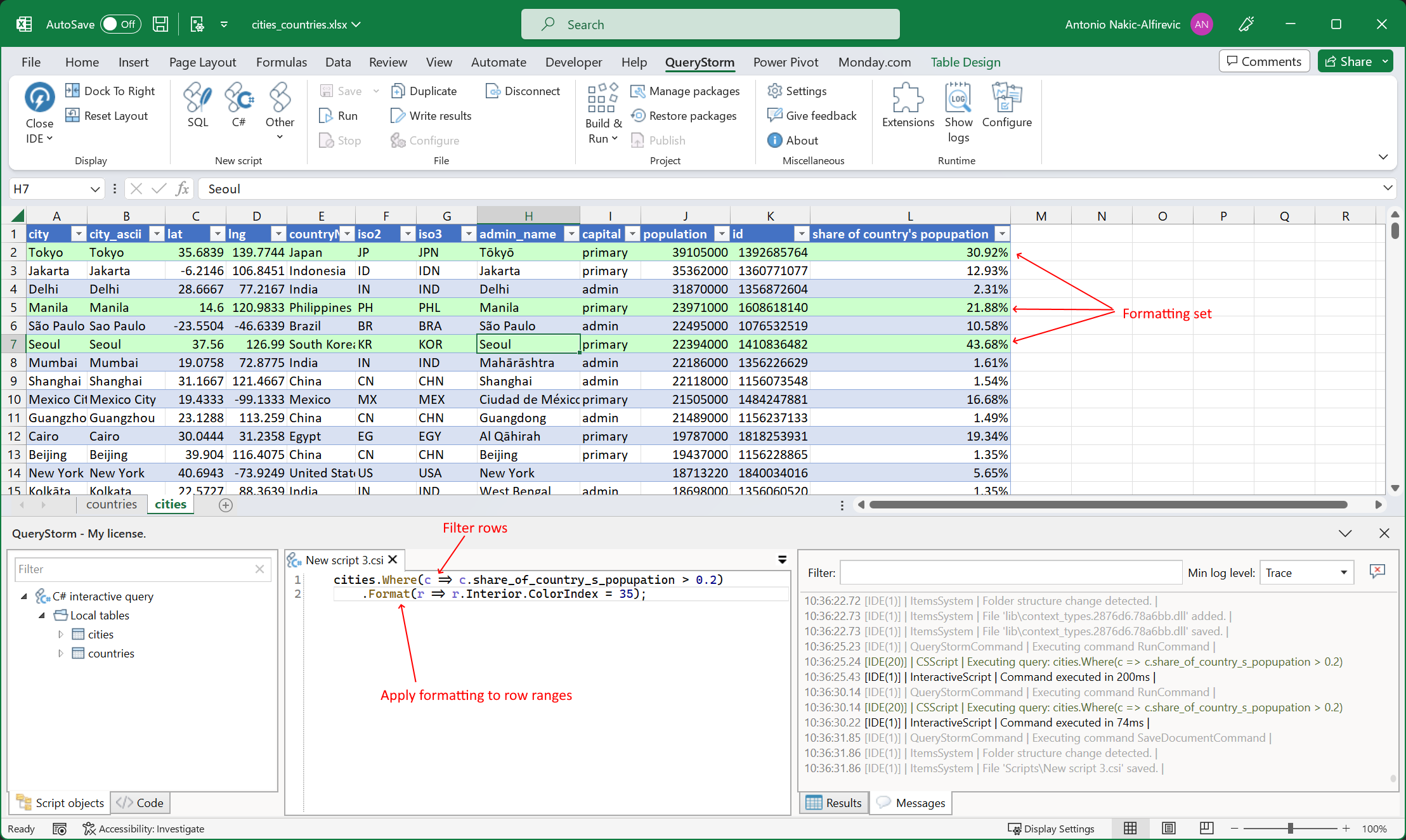 C# как замена VBA в Excel