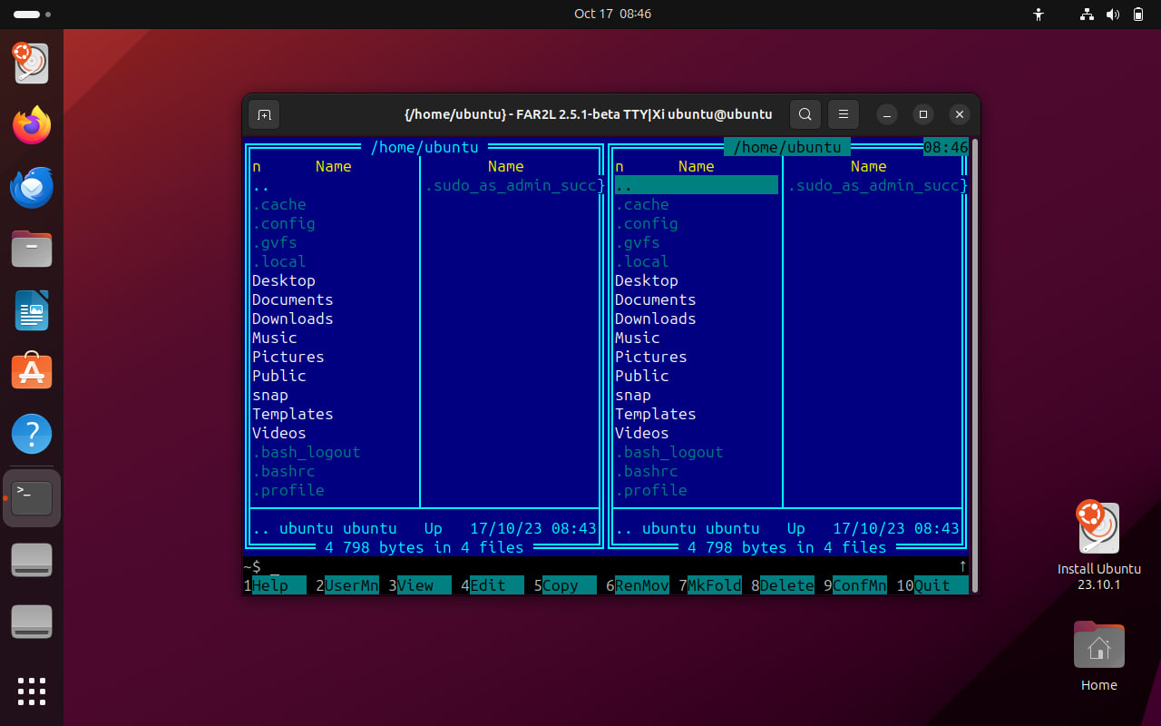 far2l в Ubuntu 23.10 - 1