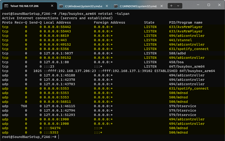 netstat -tulpan