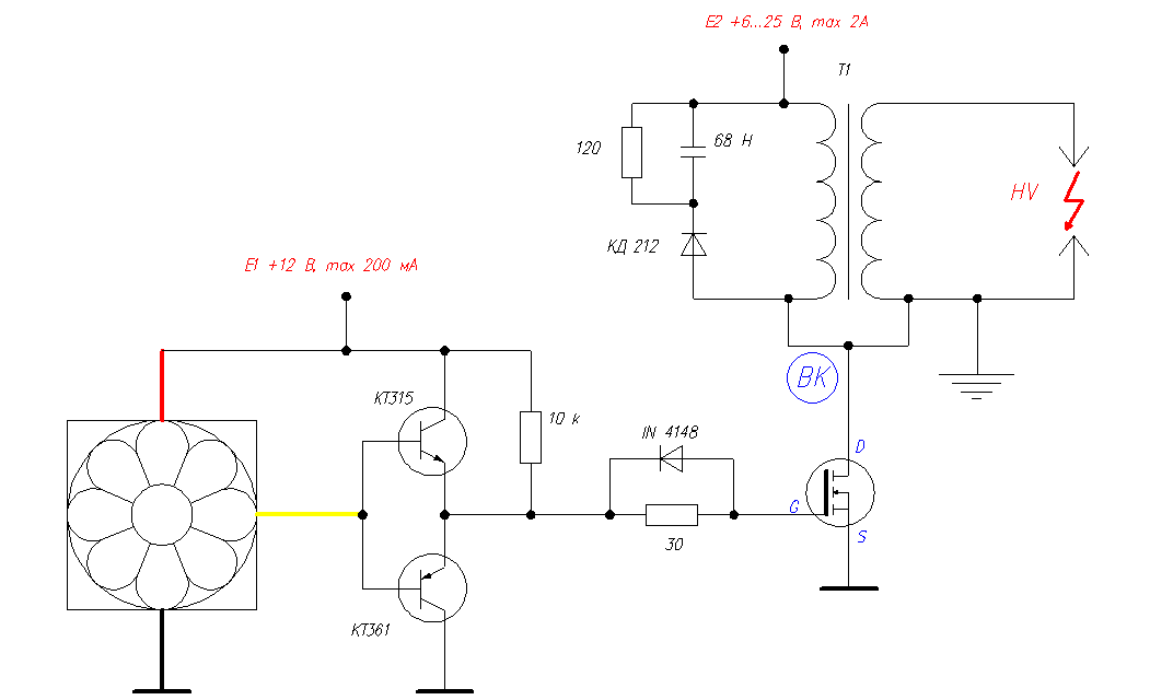 E187621 блок питания схема