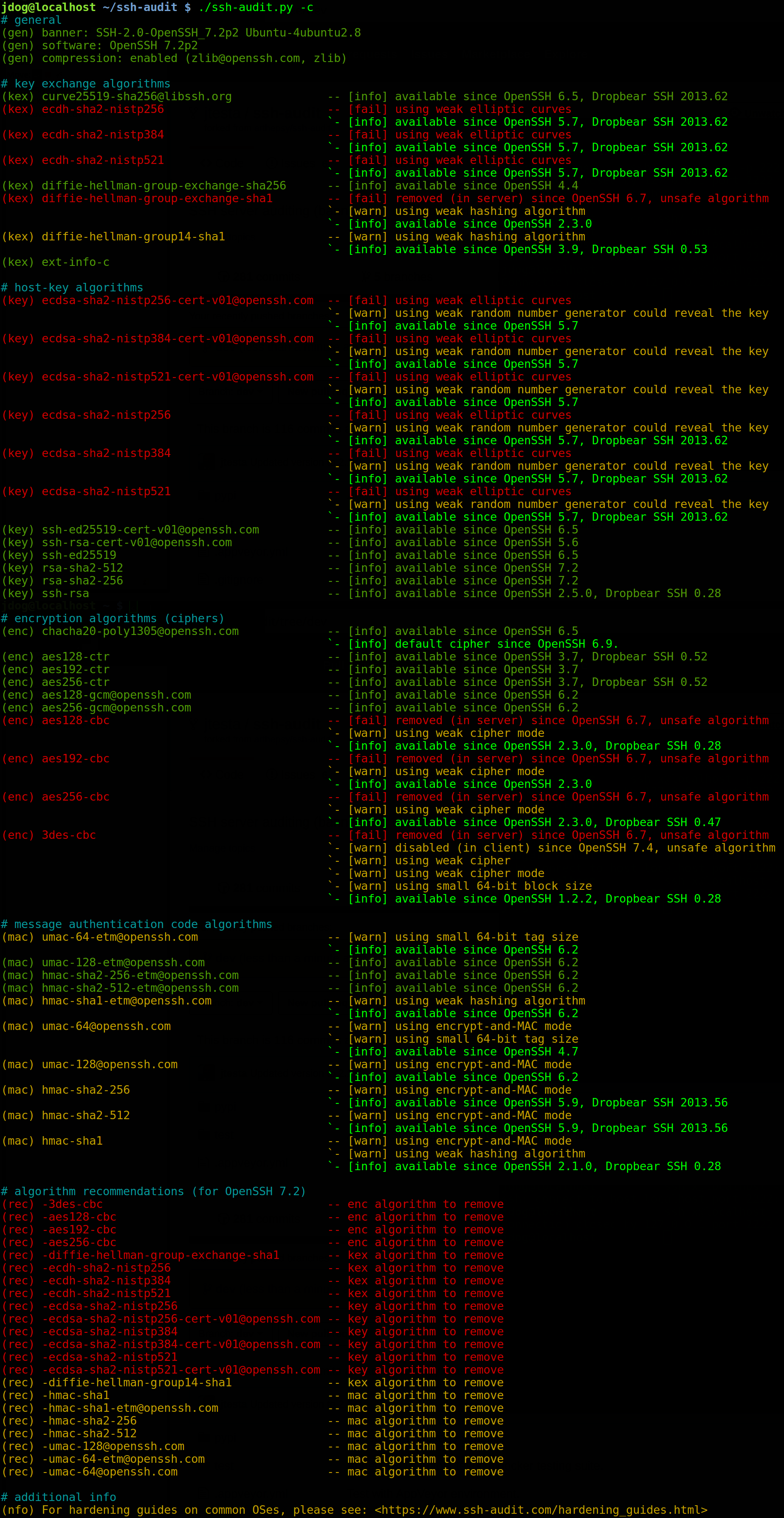 Обнаружение SSH-туннелей по размеру пакетов - 7