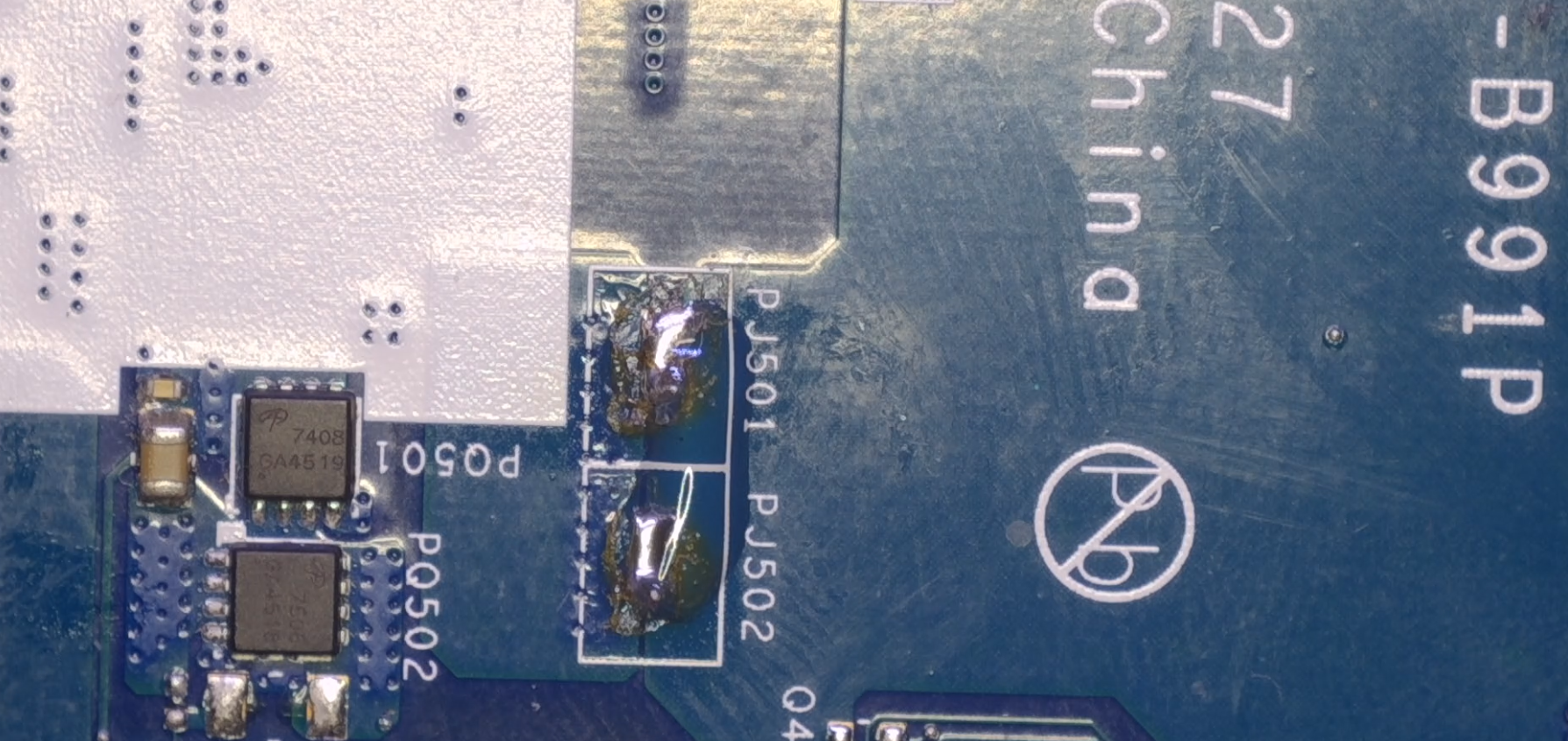 Неудачный ремонт ноутбука Acer V3-572: диагностируем неисправность с помощью тока и тепловизора - 13