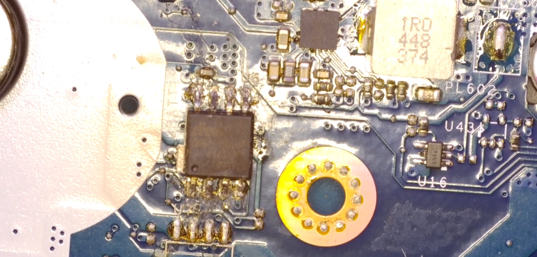 Неудачный ремонт ноутбука Acer V3-572: диагностируем неисправность с помощью тока и тепловизора - 5