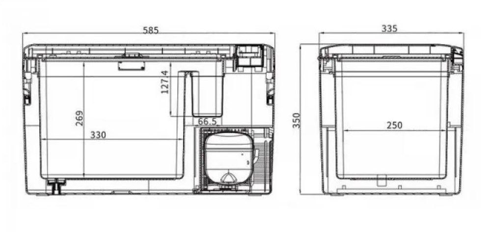 Габариты Alpicool K-25