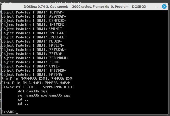 Сборка MS-DOS 4.0 - 4