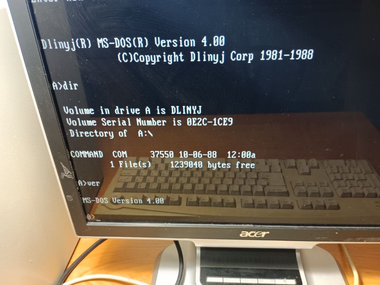 Сборка MS-DOS 4.0 - 1