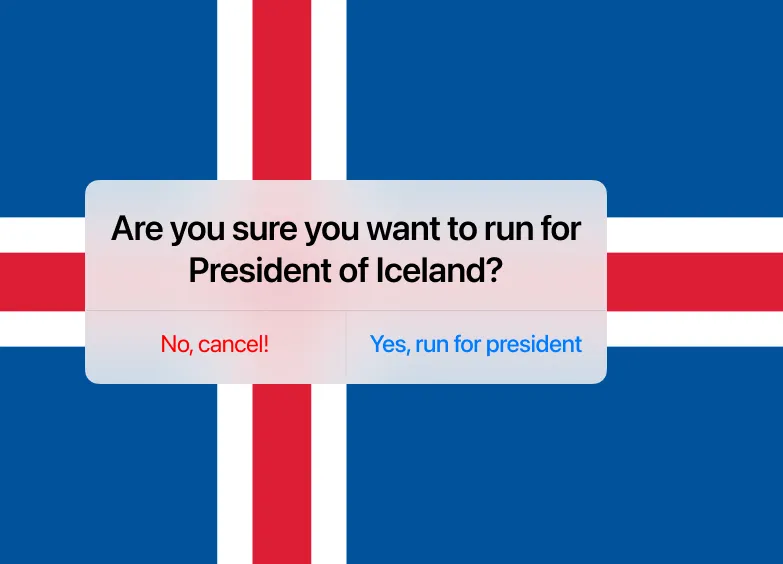 Как случайно баллотироваться на пост президента Исландии? - 1