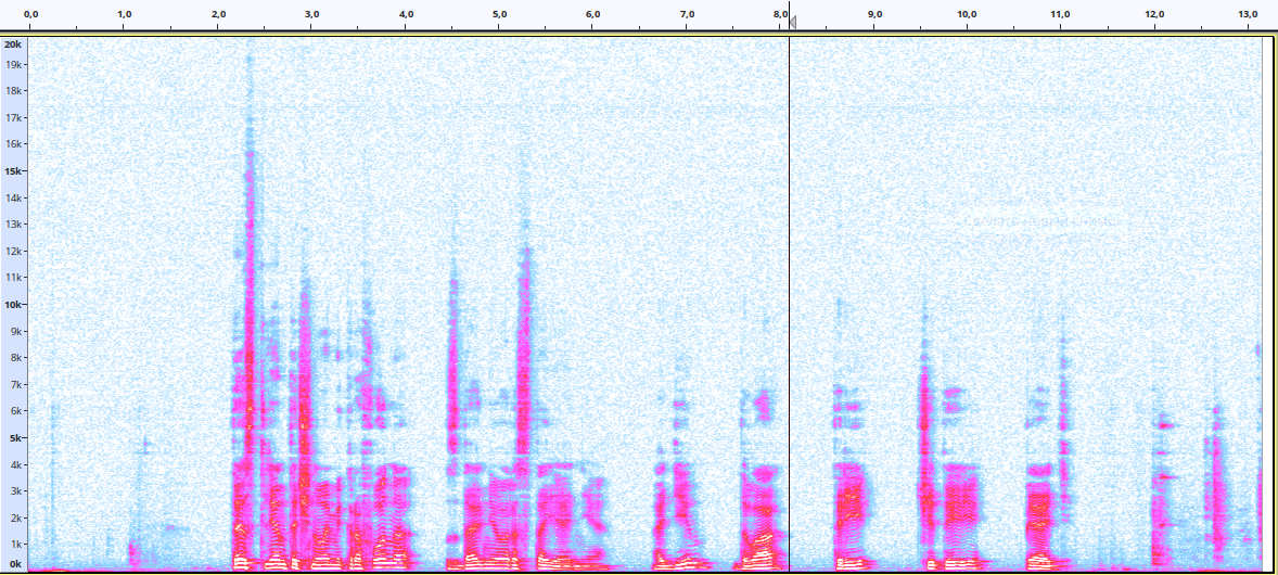 Спектрограмма записи (другой, к сожалению)