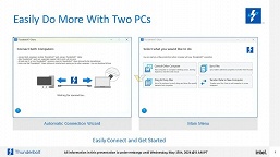Intel решила, что соединять два ПК кабелем — хорошая идея в 2024 году. Представлено ПО Thunderbolt Share, позволяющее совместно использовать экраны, периферию и файлы на разных ПК