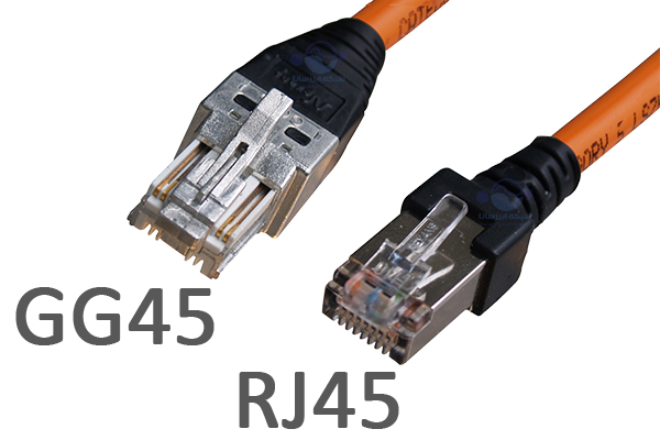 Различия между классическим коннектором RJ45 и GG45