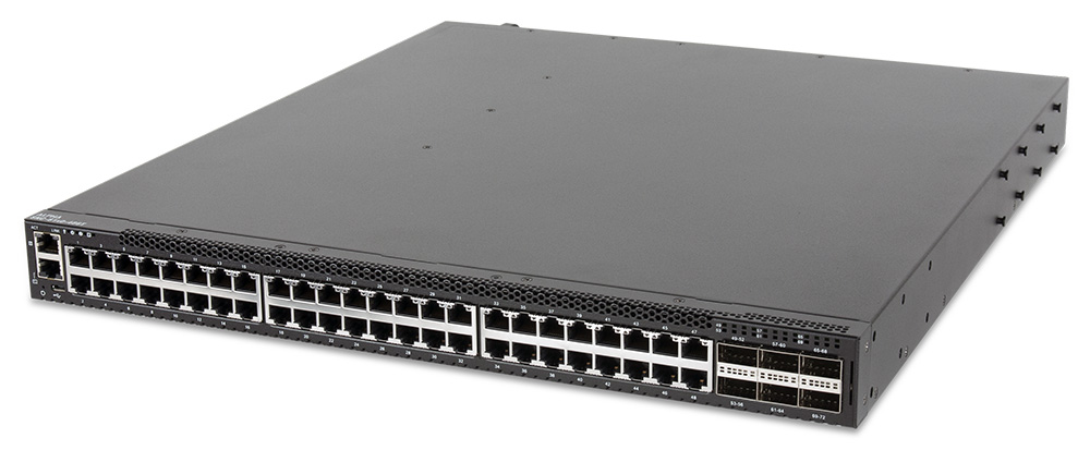Коммутатор Alpha Networks SNC-60x0-486T с поддержкой 48 портов 25GBASE-T