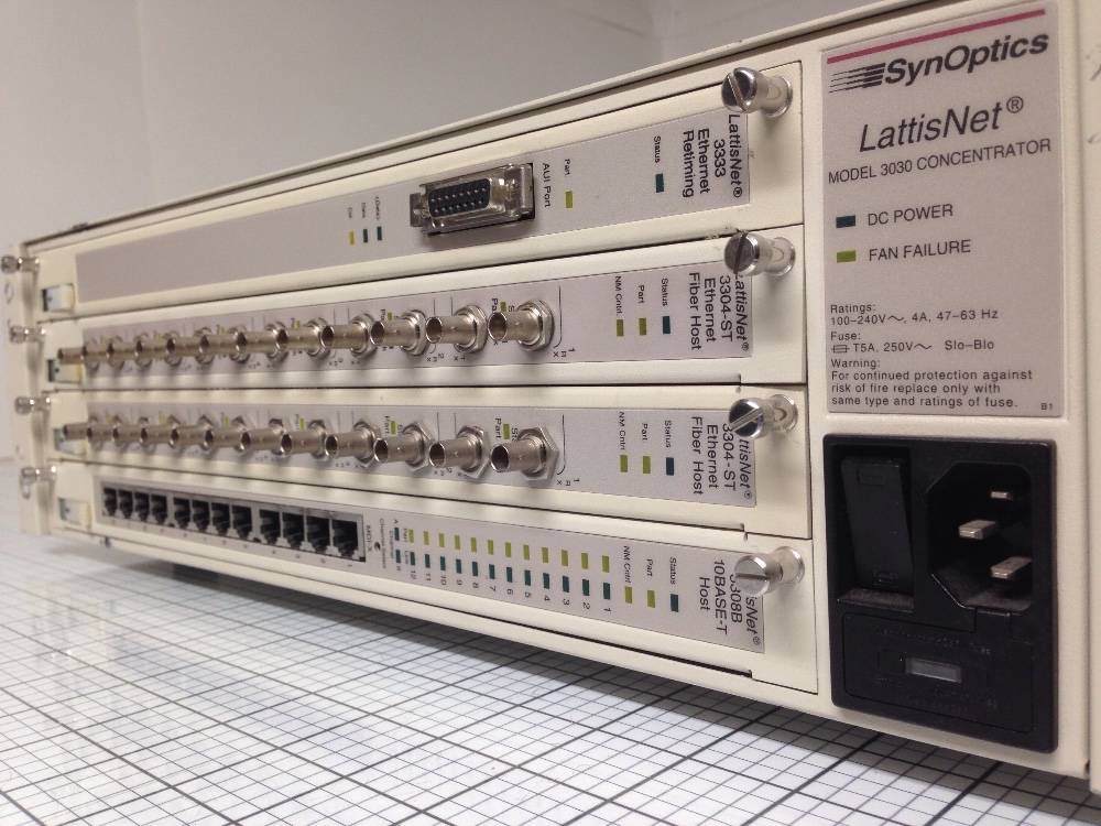 Модульный Ethernet-концентратор SynOptics LattisNet Model 3030