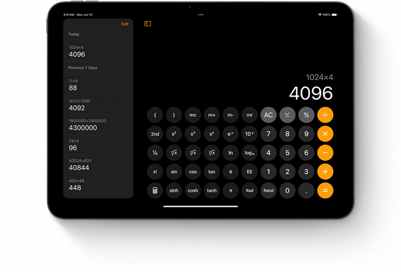 Apple представила iPadOS 18 с долгожданным встроенным калькулятором
