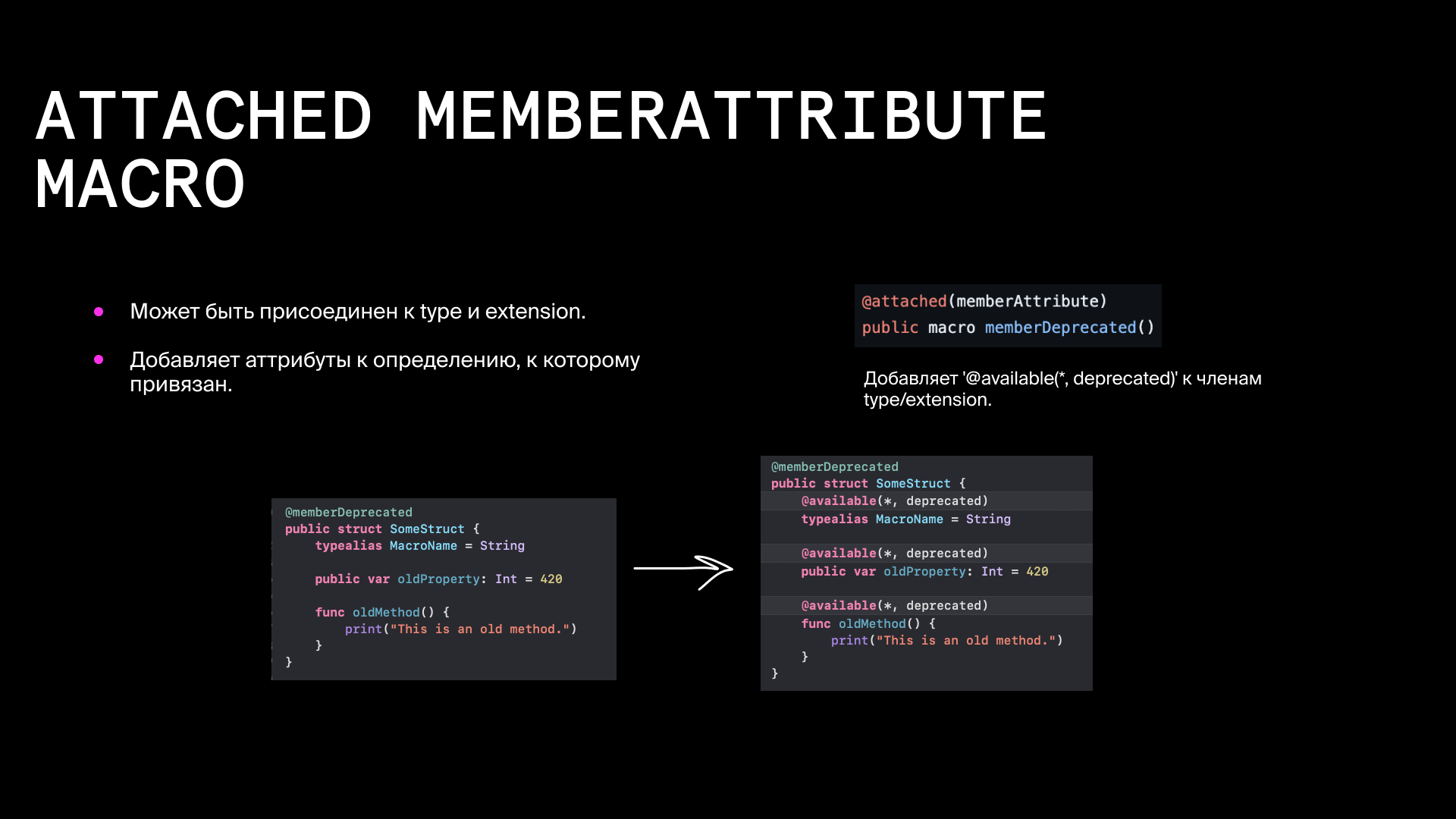 attached memberattribute  