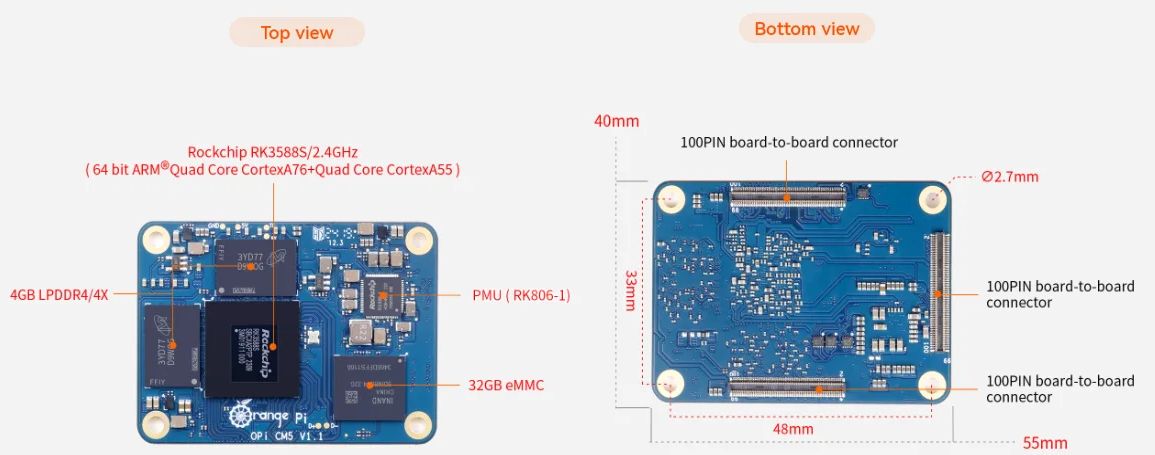 Встречаем Orange Pi CM5: альтернативу Raspberry Pi CM4 с 16 ГБ ОЗУ и 256 ГБ eMMC - 4