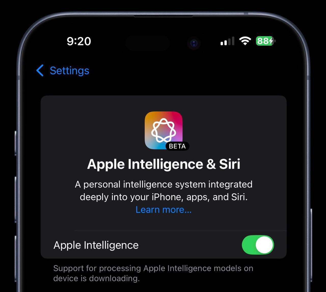 Некоторые пользователи в ЕС получили доступ к Apple Intelligence