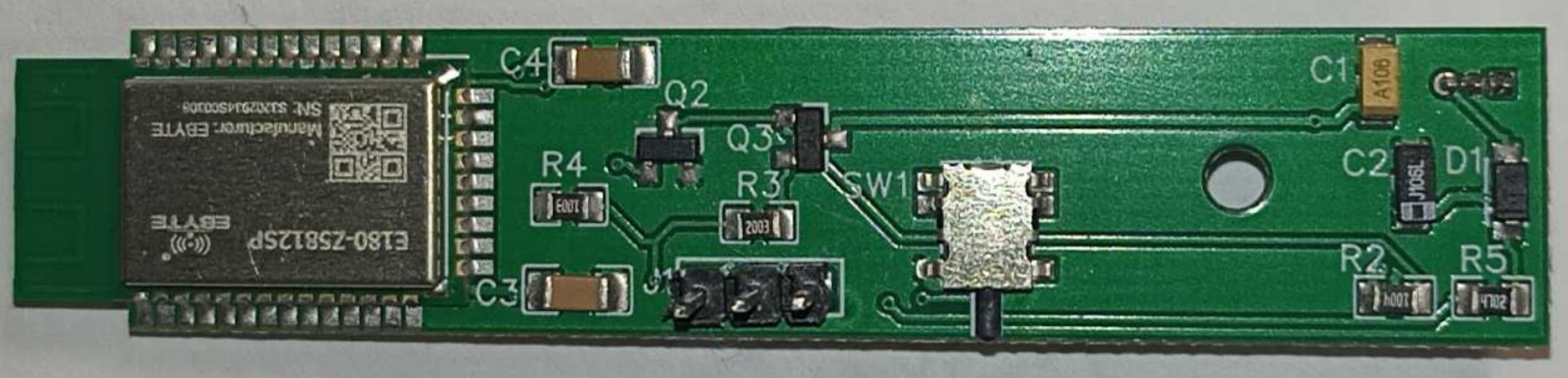 Верхняя сторона собранной платы Zigbee.