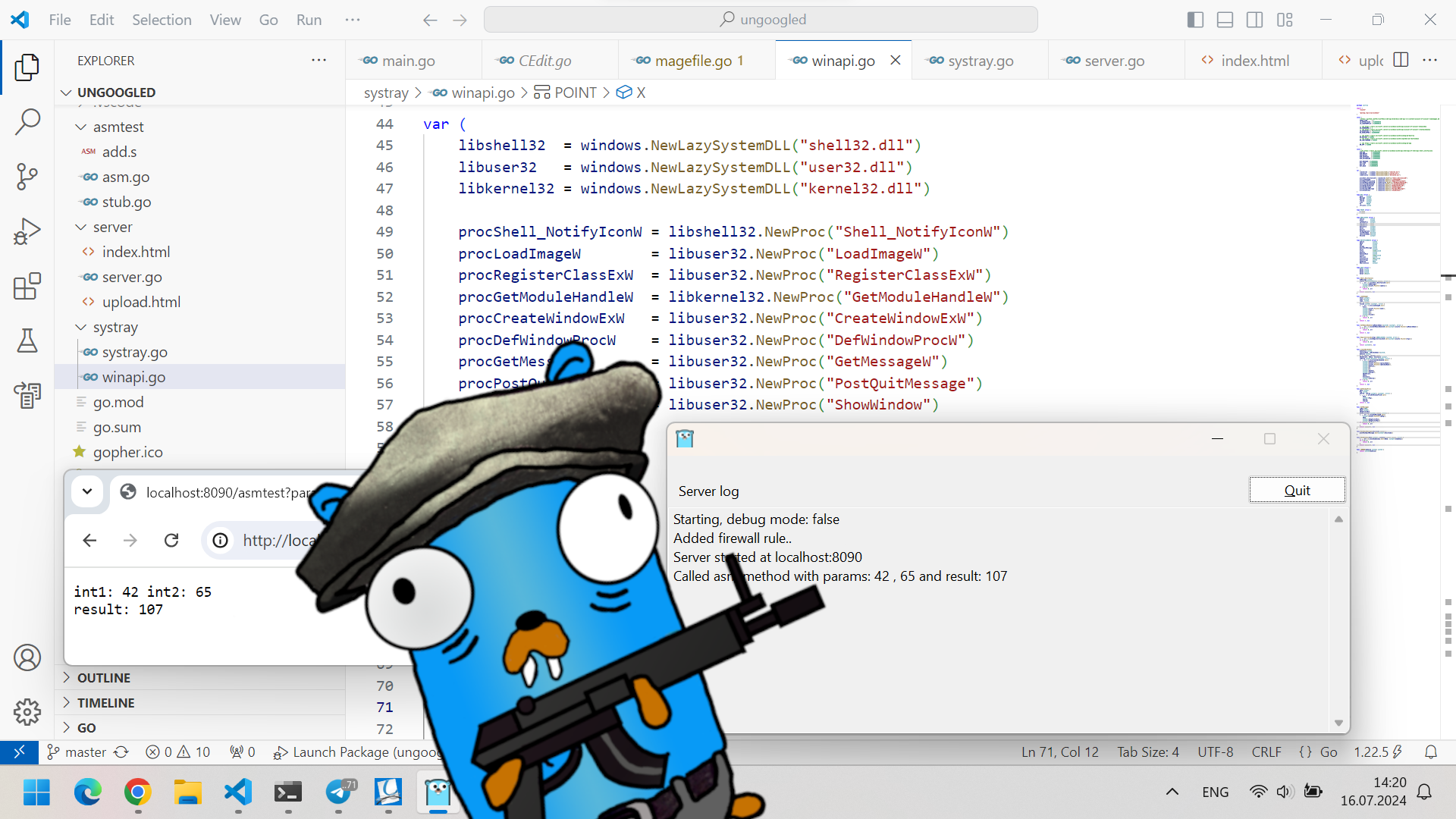 Gopher - маскот Golang на самом деле никакой не бобер а целый отдельный вид, у нас такие не живут.