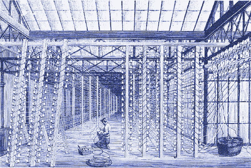 Регулировка напряжения на ранней электростанции. Источник неизвестен.