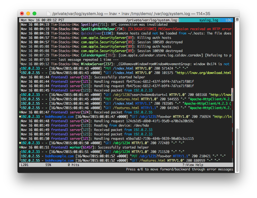 lnav — супернедооценённый инструмент для работы с логами - 6