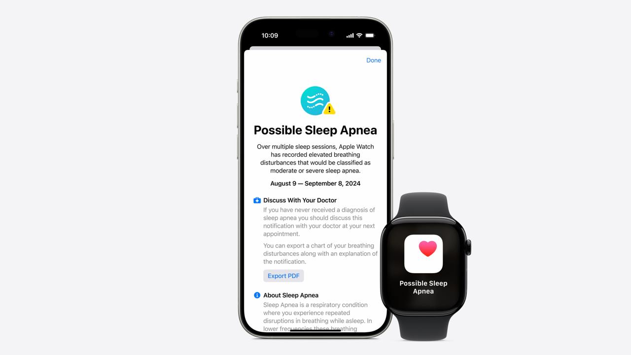 Трекер апноэ теперь работает и на Apple Watch