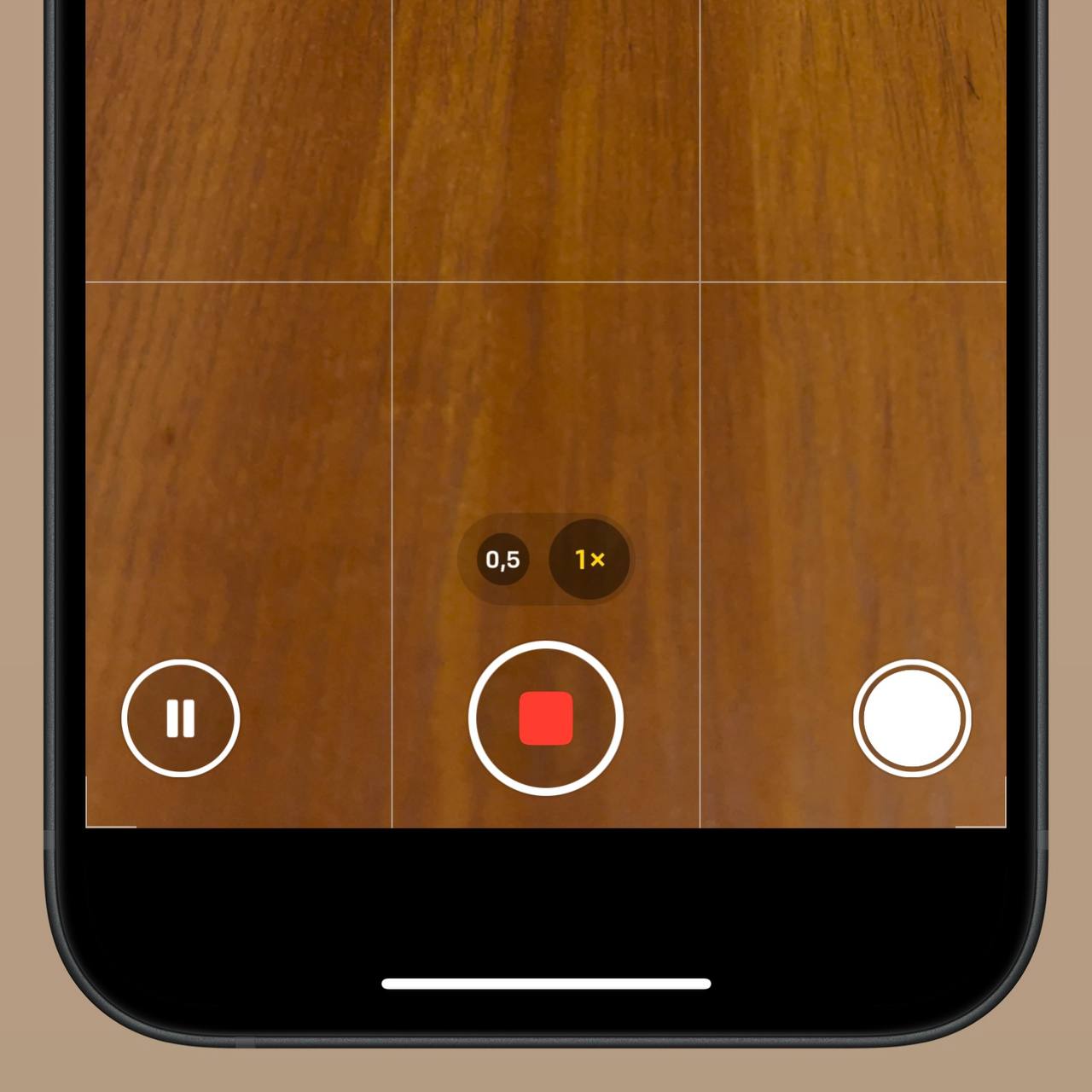 Впервые на iPhone в приложении Камера – появилась кнопка паузы для съёмки видео!