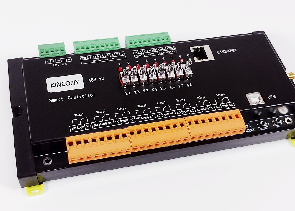 KC868-A8S V2: стиляга в металлическом прикиде (третье поколение контроллеров Kincony) - 1