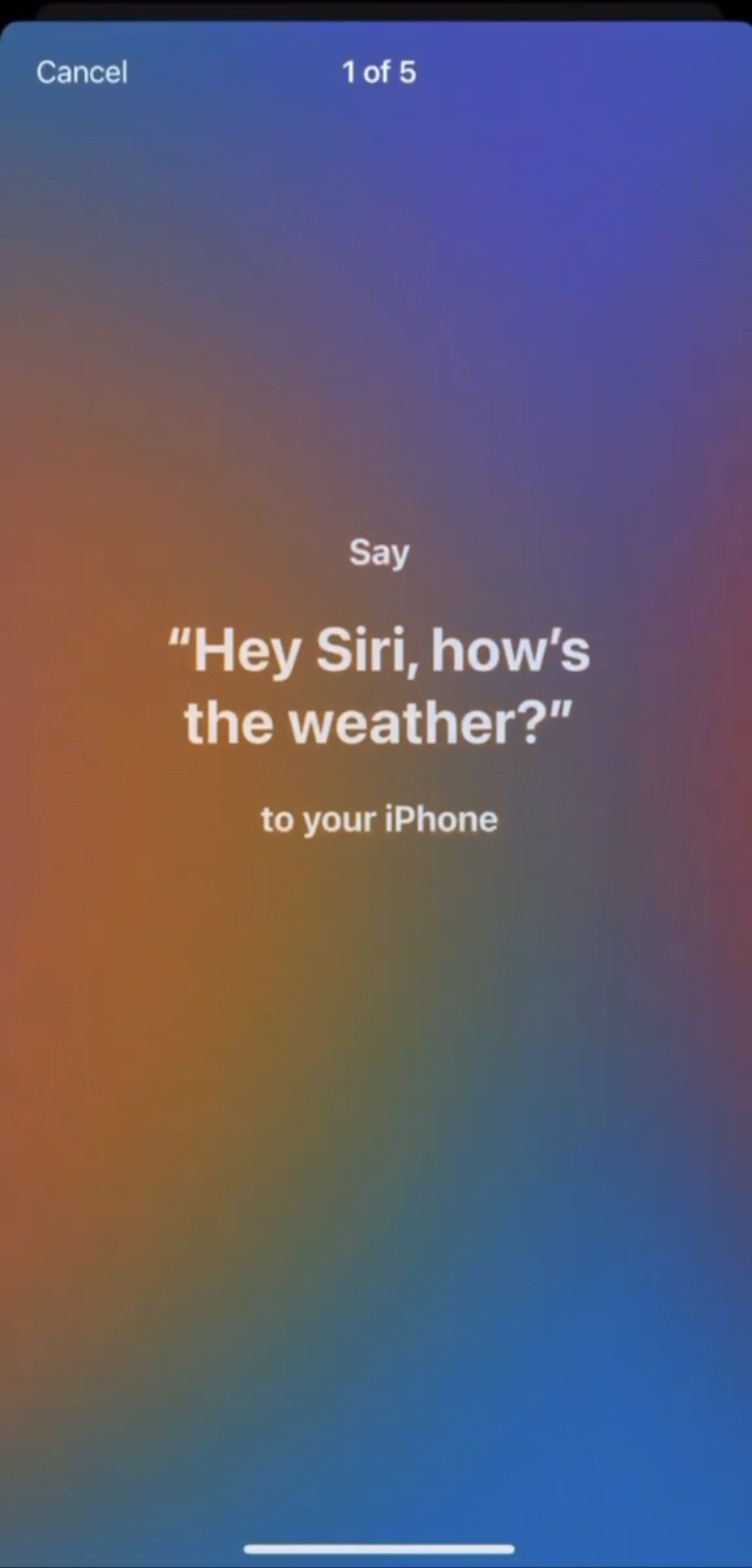 Siri – обновлённый красочный интерфейс настройки голосового ассистента